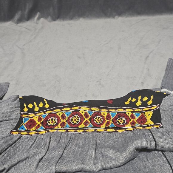 Luv 2 Luv Boho Long Sleeve Dress With Ties And Pockets, Size L - Picture 8 of 15